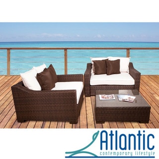 Atlantic Lexington Off-white 3-piece Deep Seating Set