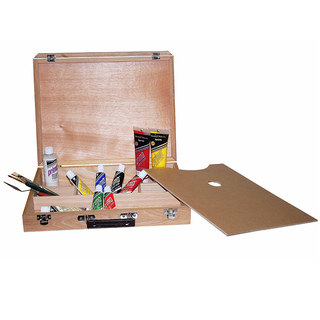 Royal Elm Artist Carry Case/ Box with 16.5 x 11.5 Palette
