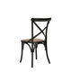 Safavieh Country Farmhouse Dining Bradford x Back Antiqued Black Dining Chairs (Set of 2) - Thumbnail 4
