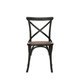 Safavieh Country Farmhouse Dining Bradford x Back Antiqued Black Dining Chairs (Set of 2) - Thumbnail 3