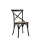 Safavieh Country Farmhouse Dining Bradford x Back Antiqued Black Dining Chairs (Set of 2) - Thumbnail 2
