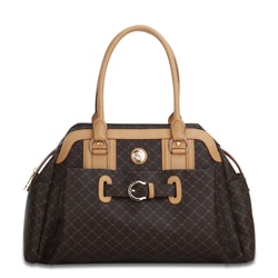 Rioni Brown Signature Leather Handbag