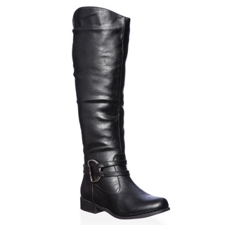 Journee Collection Women's 'Charming-01' Regular and Wide-calf Knee-high Riding Boot