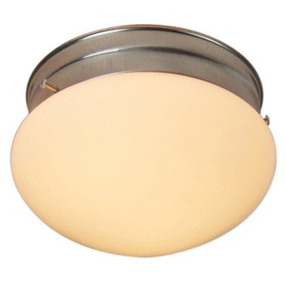 Woodbridge Lighting Basic 1-light Satin Nickel Mushroom Glass Flush Mounts (Pack of 6)