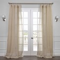 Exclusive Fabrics Linen Open Weave Natural Curtain Panel