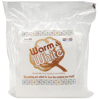 'Warm & White' Twin Size Cotton Batting