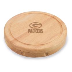 Picnic Time Green Bay Packers Brie Cheese Board Set - Brown