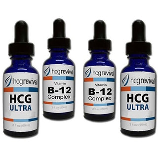 HCG Alternative Ultra Drops Couples Program Kit with Vitamin B12