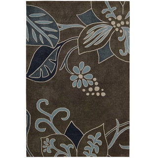 Nourison Casual Hand-Tufted Contours Gray Rug (5' x 7'6")