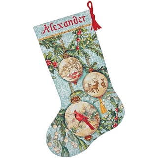 Gold Collection Enchanted Ornament Stocking Counted Cross Stitch