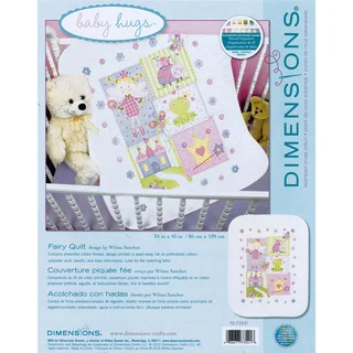 Dimensions 'Baby Hugs Fairy Quilt' Stamped Cross Stitch Kit