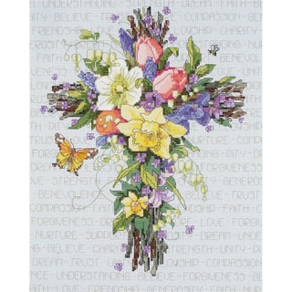 Janlynn Spring Floral Cross Stitch Kit