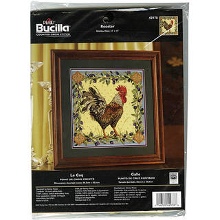 Bucilla Rooster Counted 14-count Cross Stich Kit