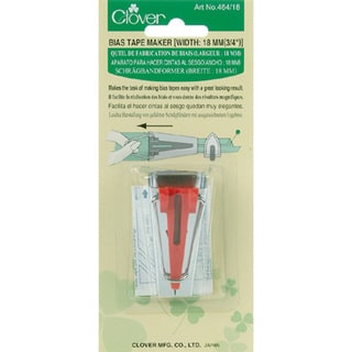 Clover-brand 0.75-inch Metal Bias Tape Maker (Package of One)