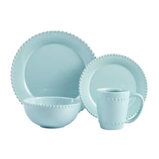 American Atelier Bianca Bead Azul 16-pc Dinnerware Set