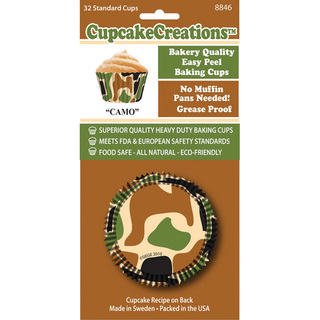 Cupcake Creations 'Camo' Standard Baking Cups (Case of 32)