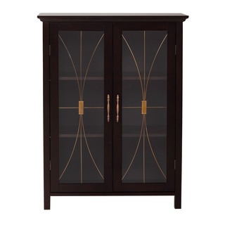 Veranda Bay Dark Espresso 2 Door Floor Cabinet by Elegant Home Fashions
