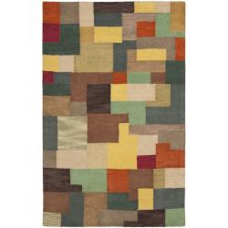 Safavieh Handmade Soho Modern Abstract Multicolored Wool Rug (3' 6 x 5' 6)