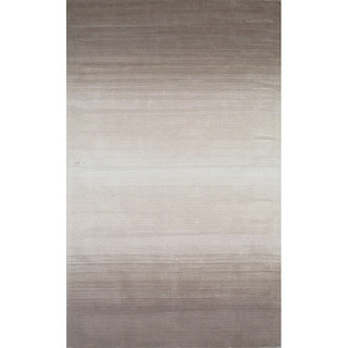 Manhattan Ombre Taupe Hand-Loomed Wool Rug (2'3 x 3'9)