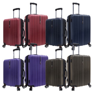 Traveler's Choice Tasmania Polycarbonate 2-piece Expandable 8-wheel Spinner Luggage Set