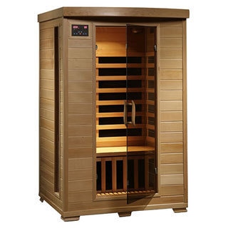 2-person Hemlock Radiant Saunas Deluxe Infrared Sauna with 6 Carbon Heaters