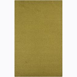 Artist's Loom Hand-tufted Contemporary Solid Wool Rug (4'x6')