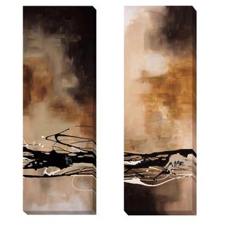 Laurie Maitland 'Tobacco and Chocolate I & III' 2-piece Canvas Art Set