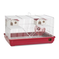 Prevue Pet Products Deluxe Hamster/Gerbil Cage in Bordeaux Red