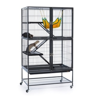 Prevue Pet Products 485 Black Hammertone Feisty Ferret Home with Stand