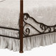 LeAnn Graceful Scroll Iron Metal Queen Canopy Poster Bed by TRIBECCA HOME