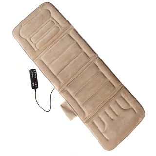 Relaxzen 60-2907P08 10-motor Massage Beige Standard Mat with Heat
