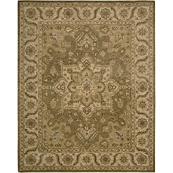 Nourison Hand-Tufted Caspian Olive Wool Accent Rug (2'6" x 4')