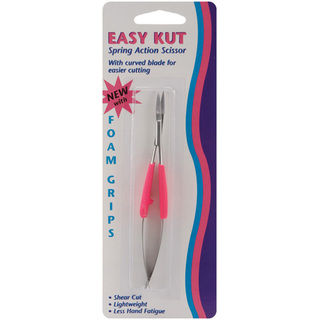 Easy Kut Pink Spring-action Scissors