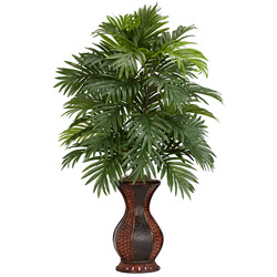 Areca Palm with Urn Polyester Plant