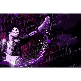 Maxwell Dickson 'Jimi Hendrix Purple Haze' Canvas Wall Art