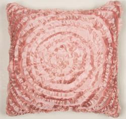 Victoria Dupioni Silk Pink Throw Pillow