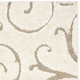 Safavieh Florida Shag Scrollwork Cream/ Beige Rug (8'6" x 12')