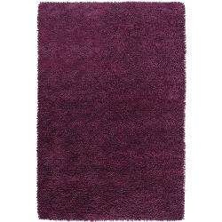 Hand-woven Lucca Colorful Plush Shag New Zealand Felted Wool Rug ( 9' x 13' )