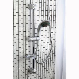 Satin Nickel Sliding Bar with Handheld Shower