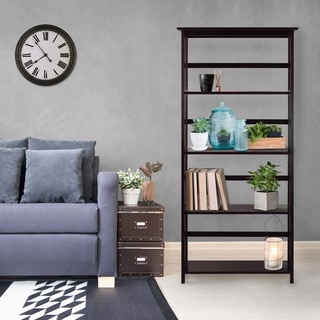 Five Tier Mission Style Bookcase