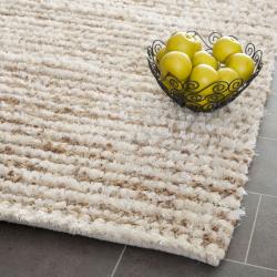 Safavieh Handmade Aspen Shag White/ Beige Wool Area Rug (3' x 5')