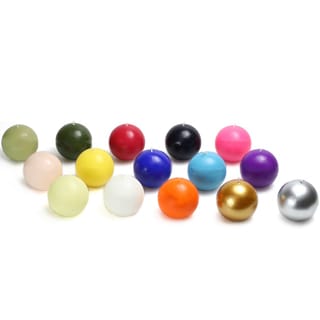4-inch Ball Candles (Set of 2)