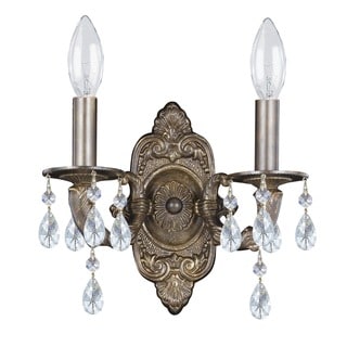 Crystorama Sutton Collection 2-light Venetian Bronze Wall Sconce