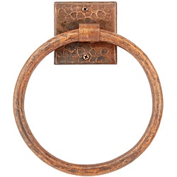 Premier Copper Products 7-inch Hand-hammered Copper Towel Ring