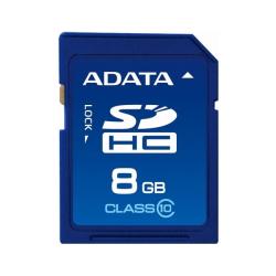 A-Data 8GB SDHC Class 10 Flash Memory Card with Enhanced DSC Function