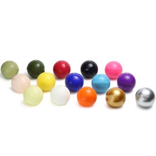 Hand-poured 2-inch Ball Candles (Pack of 12)