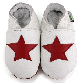 Red Star Soft Sole Leather Baby Shoes