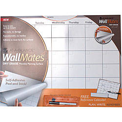 At-A-Glance White Wallmates Self-Adhesive Dry-Erase Monthly Planning Surface (24x 18)