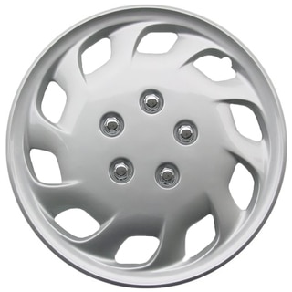 Design KT82515S_L ABS Silver 15-inch Hub Caps (Set of 4)