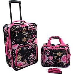 Rockland 'Pucci' Lightweight 2-Piece Carry-On Luggage Set